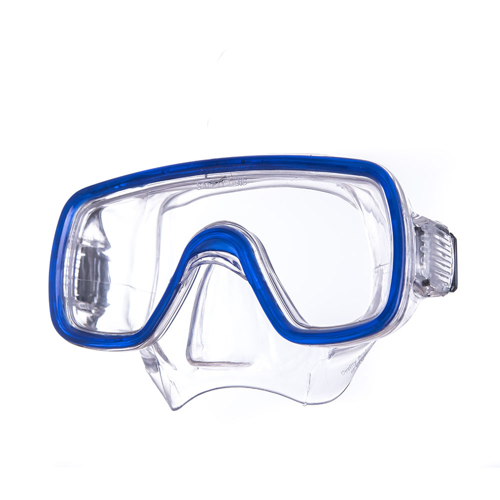 Маска для плавания Salvas Domino Md Mask, CA140C1TBSTH, безопасн.стекло,Silflex, р. Medium, синий