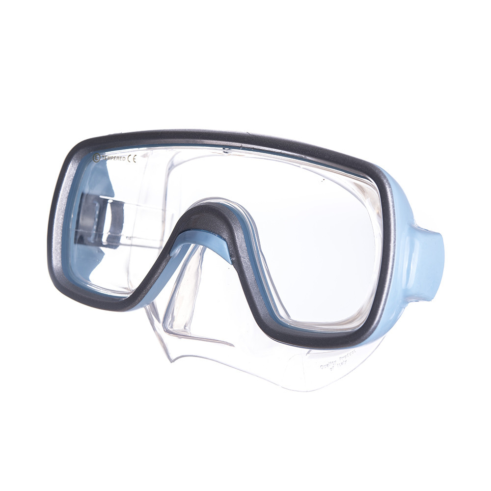 Маска для плавания Salvas Geo Md Mask, CA140S1QYSTH, закален.стекло, силикон, р. Medium, голубой