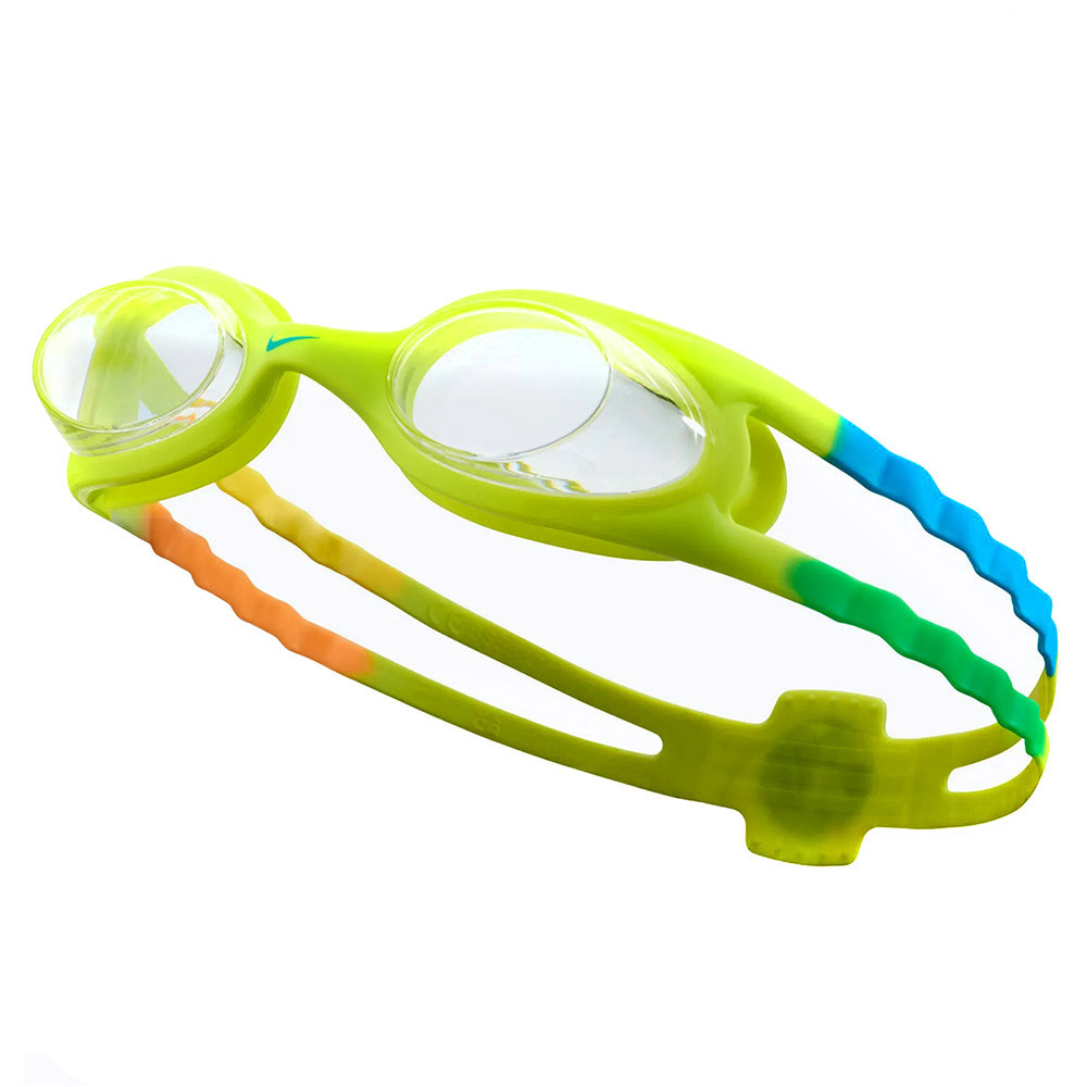 Очки для плавания дет. NIKE Easy Fit, NESSB166312, ПРОЗРАЧНЫЕ линзы, нерегул .пер., желтая оправа