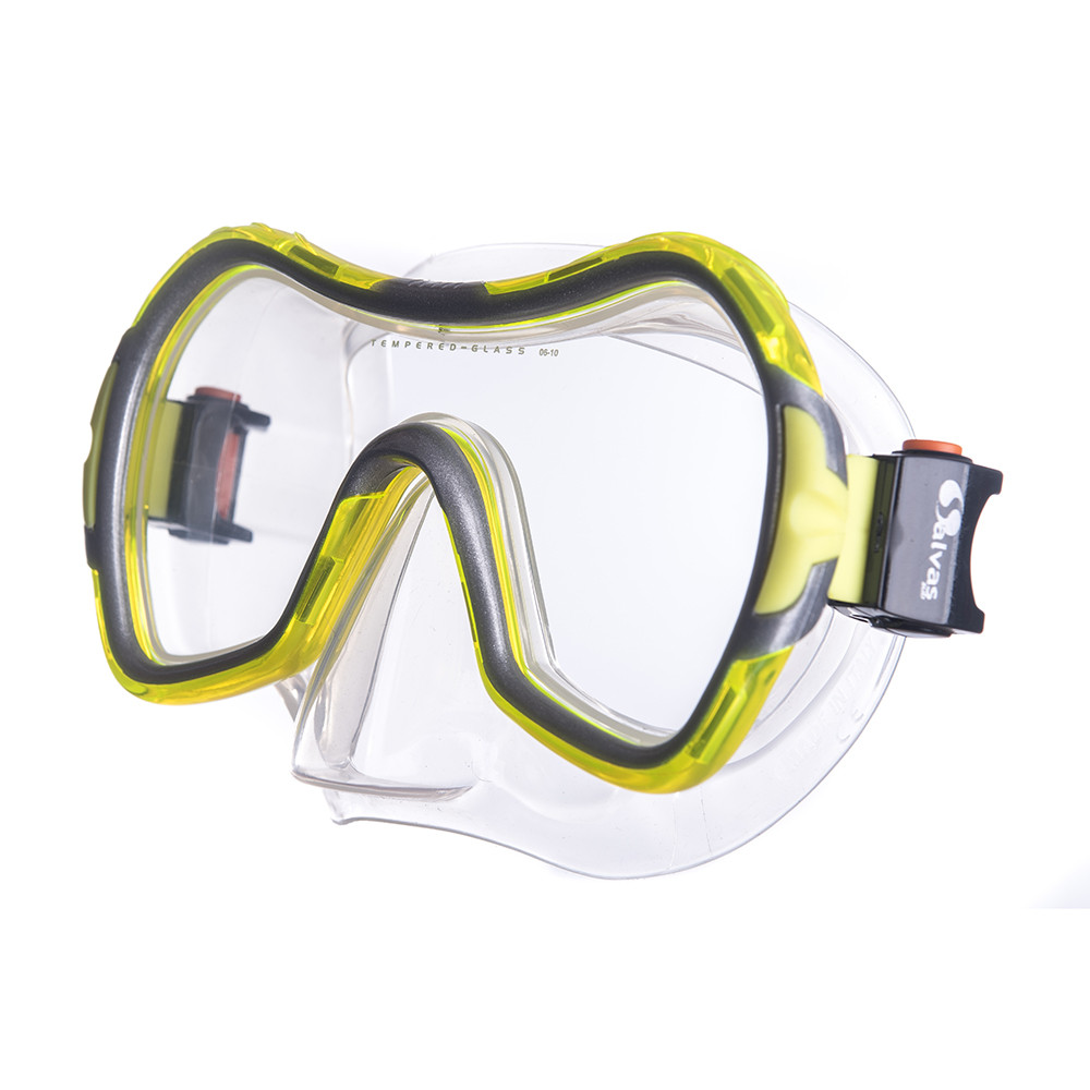 Маска для плавания Salvas Viva Sr Mask, CA535S1GYSTH,закален.стекло, силикон, р.Senior, желтый