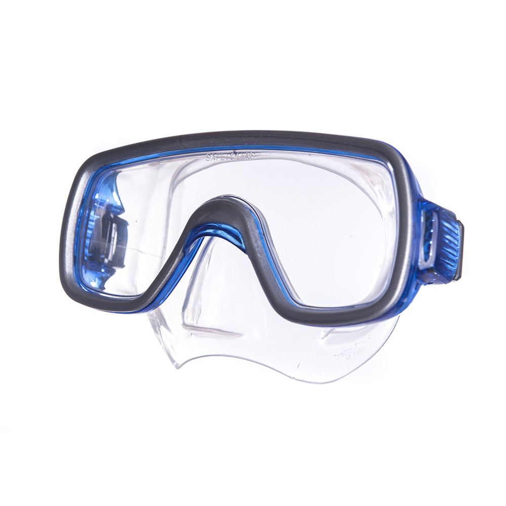 Маска для плавания Salvas Geo Jr Mask, CA105S1BYSTH, безопасн.стекло, силикон, р. Junior, синий