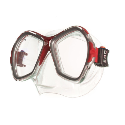 Маска для плавания Salvas Phoenix Mask, CA520S2RYSTH, зак.стекло, силикон, р.Senior, сереб/красн