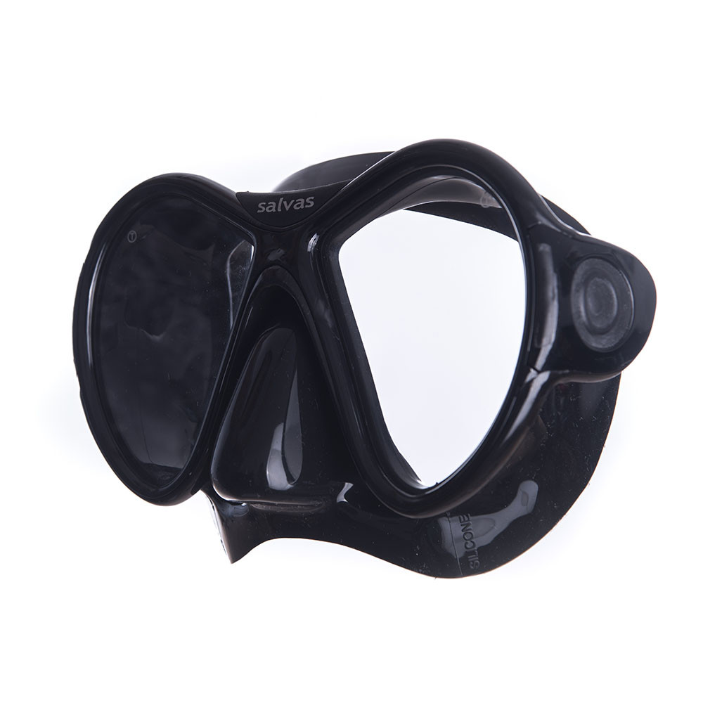 Маска для плавания Salvas Kool Mask, CA550N2NNSTH, закален.стекло, силикон, р. Senior, черный