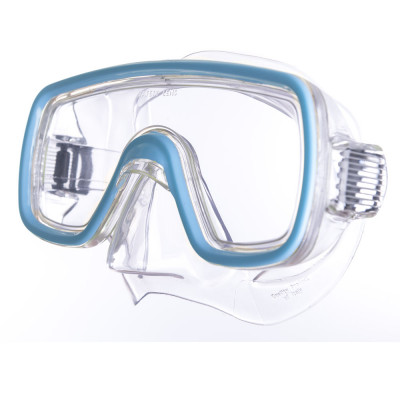 Маска для плавания Salvas Domino Md Mask, CA140C1TQSTH, безопасн.стекло,Silflex, р. Medium, голуб
