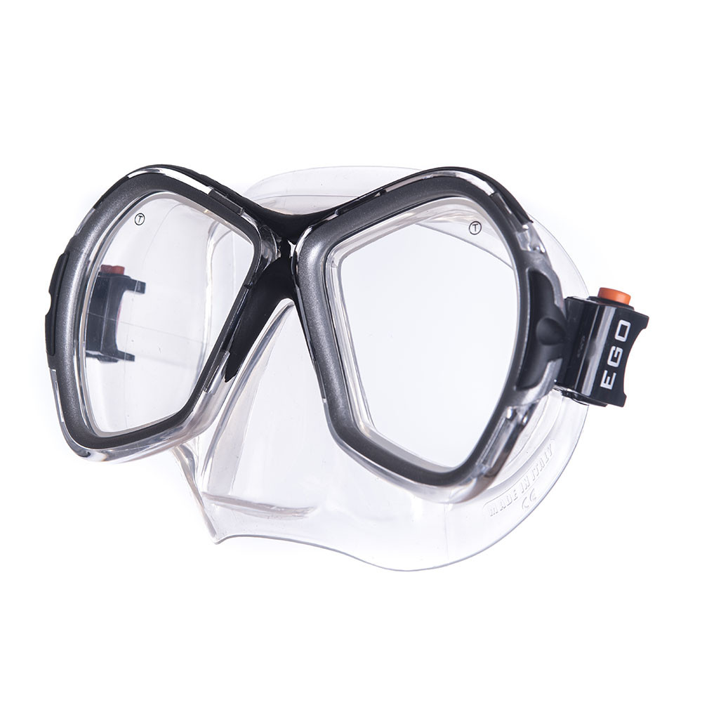 Маска для плавания Salvas Phoenix Mask, CA520S2NYSTH,зак.стекло, силикон, р.Senior, сереб/черн