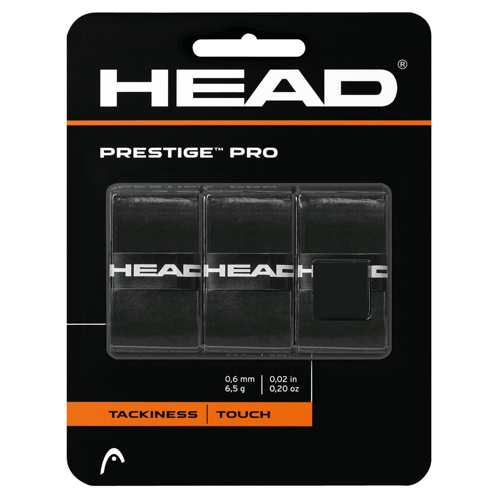 Овергрип Head Prestige Pro (ЧЕРНЫЙ), арт.282009-BK, 0.55 мм, 3 шт, черный