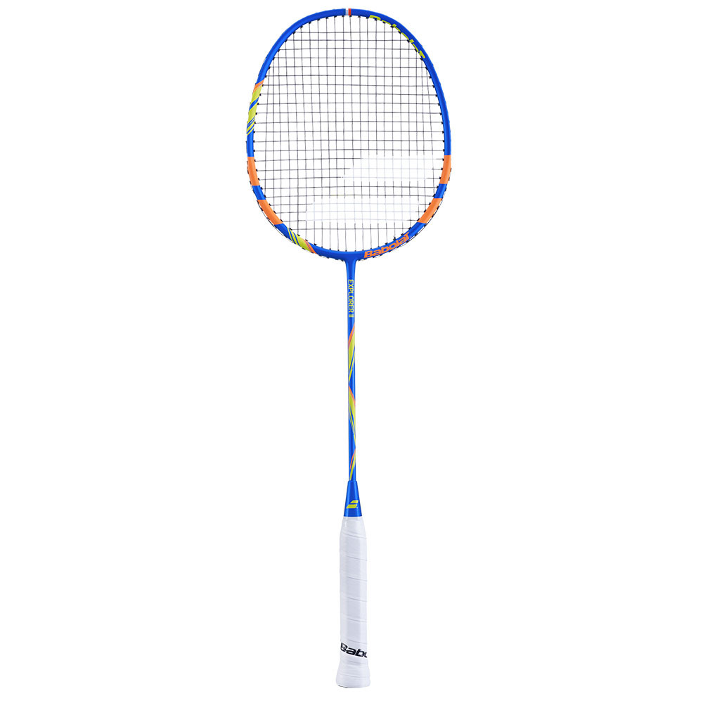 Ракетка бадминтона Babolat Exploler II, 601365-298, для начинающ.,стальной стерж, алюм. обод, со струн.