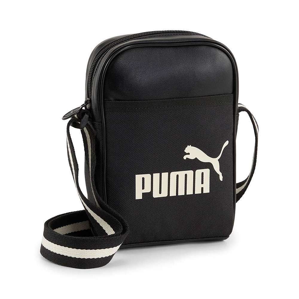 Сумка кросс-боди PUMA Campus Compact Portable, 09095401, полиуретан, полиэстер, черный