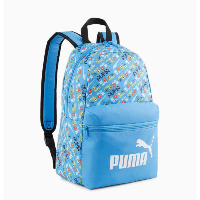 Рюкзак детский PUMA Phase Small Backpack, 07987905, полиэстер, принт, голубой