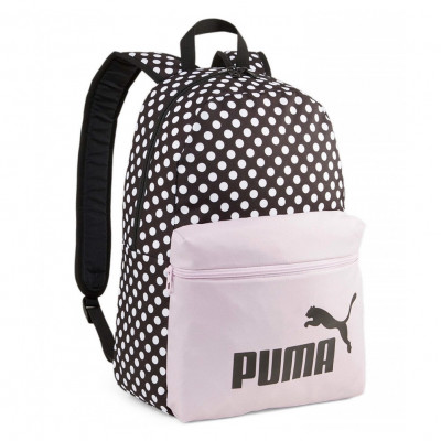 Рюкзак спортивный PUMA Phase AOP Backpack, 07994808, полиэстер, черно-розовый