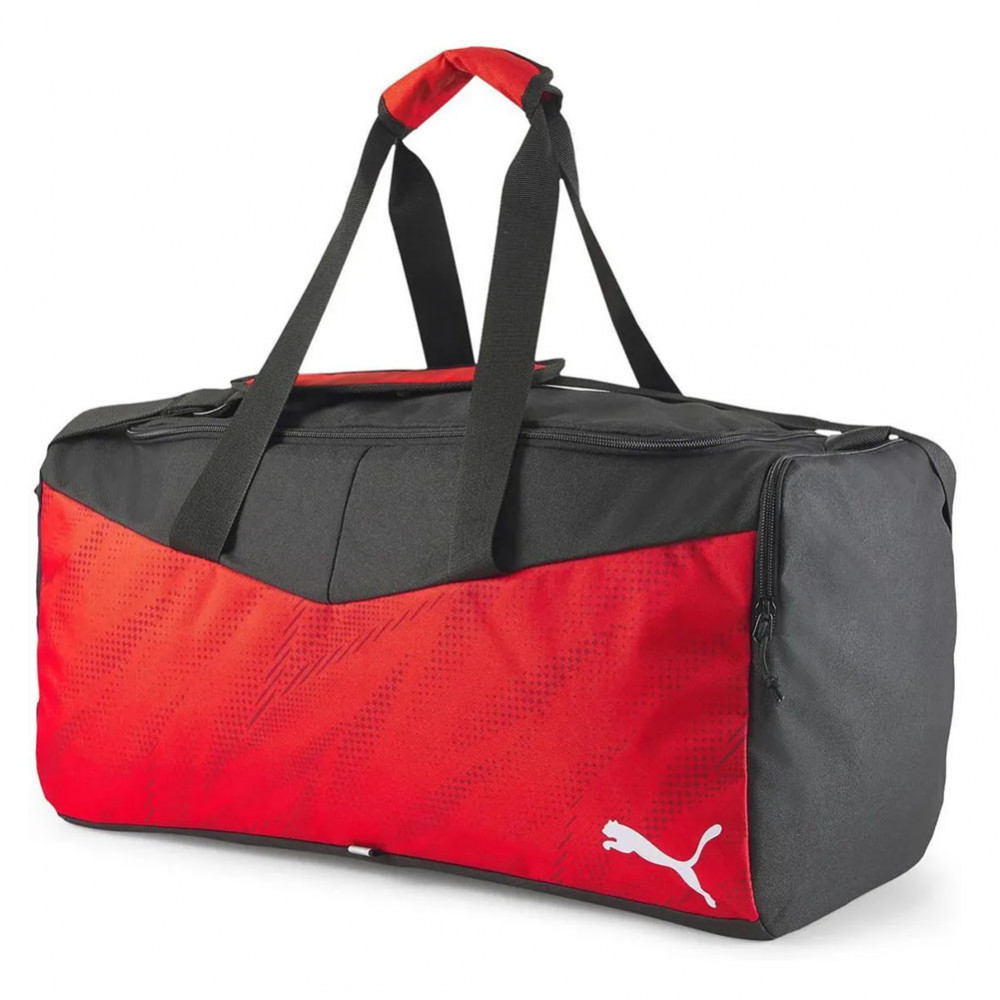 Сумка спортивная PUMA IndividualRISE Medium Bag, 07932401, полиэстер, черно-красный