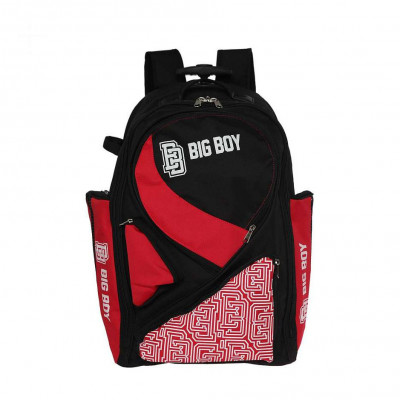 Рюкзак на колесах BIG BOY Elite Line Senior, BB-BACKPACK-EL-RD, полиэстер, черно-красно-белый