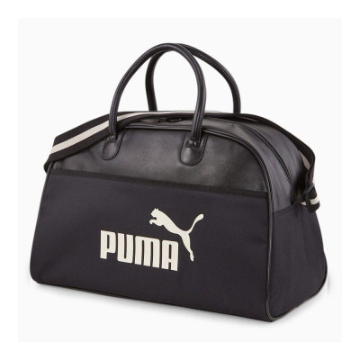 Сумка с плечевым ремнем PUMA Campus Grip Bag, 07882301, полиуретан, полиэстер, черный