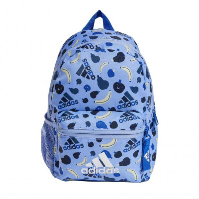 Рюкзак детский ADIDAS Kids Printed Fruits JG1415, полиэстер, сине-голубой