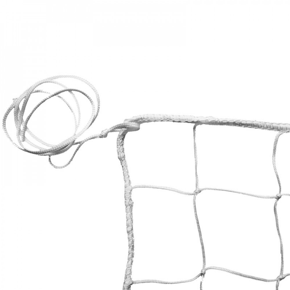 Сетка волейбольная белая FS-V №0, 9.5х1м, нить 3,5 мм ПП, яч. 10 см., без верхней ленты, без троса