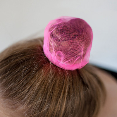 Сеточка для волос INDIGO, SM-329-P, 9 см, 100% полиэстер, розовый