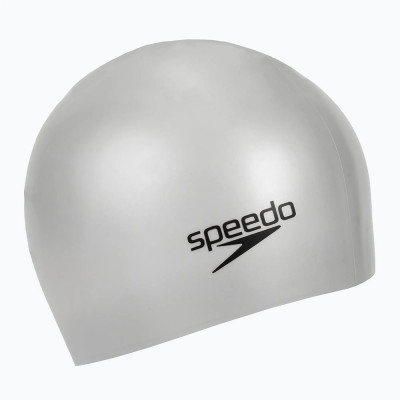 Шапочка для плавания SPEEDO Long Hair Cap, 8-0616814561, СЕРЕБРИСТЫЙ, силикон