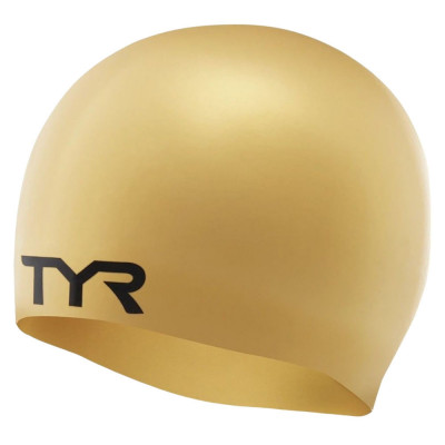 Шапочка для плавания TYR Wrinkle Free Silicone Cap, LCS-710, ЗОЛОТИСТЫЙ, силикон