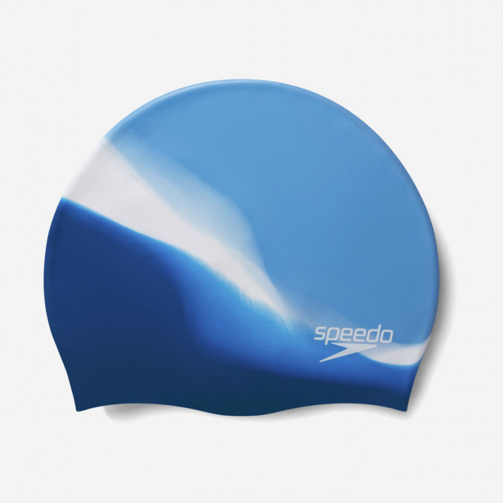 Шапочка для плавания SPEEDO Multi Color Silicone Cap, 8-0616914574, СИНЕ-ГОЛУБОЙ, силикон