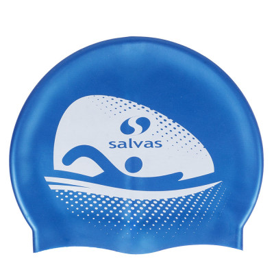 Шапочка для плавания SALVAS Cap, FA065/B силикон, синий