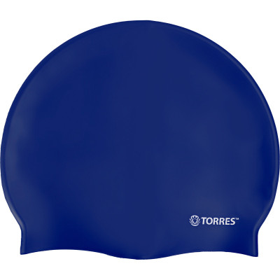 Шапочка для плавания TORRES No Wrinkle, SW-12203BL, синий, силикон