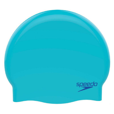 Шапочка для плавания дет. SPEEDO Molded Silicone Cap Jr, 8-709908420, ГОЛУБОЙ, силикон