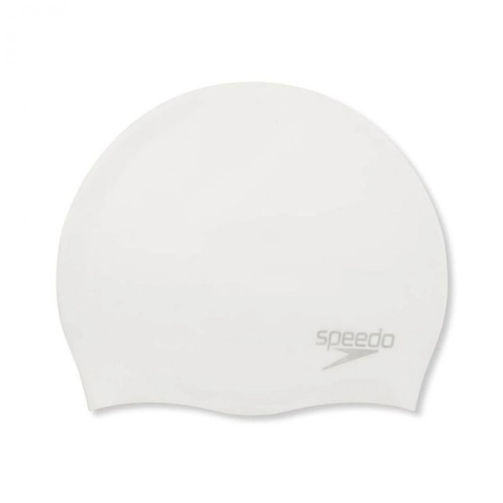 Шапочка для плавания SPEEDO Molded Silicone Cap, 8-7098417614, БЕЛЫЙ, силикон