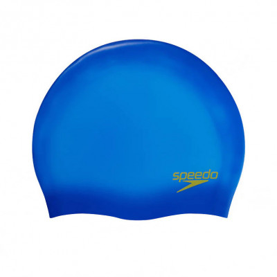 Шапочка для плавания дет. SPEEDO Plain Moulded Silicone Cap Jr, 8-7099015965, СИНИЙ, силикон