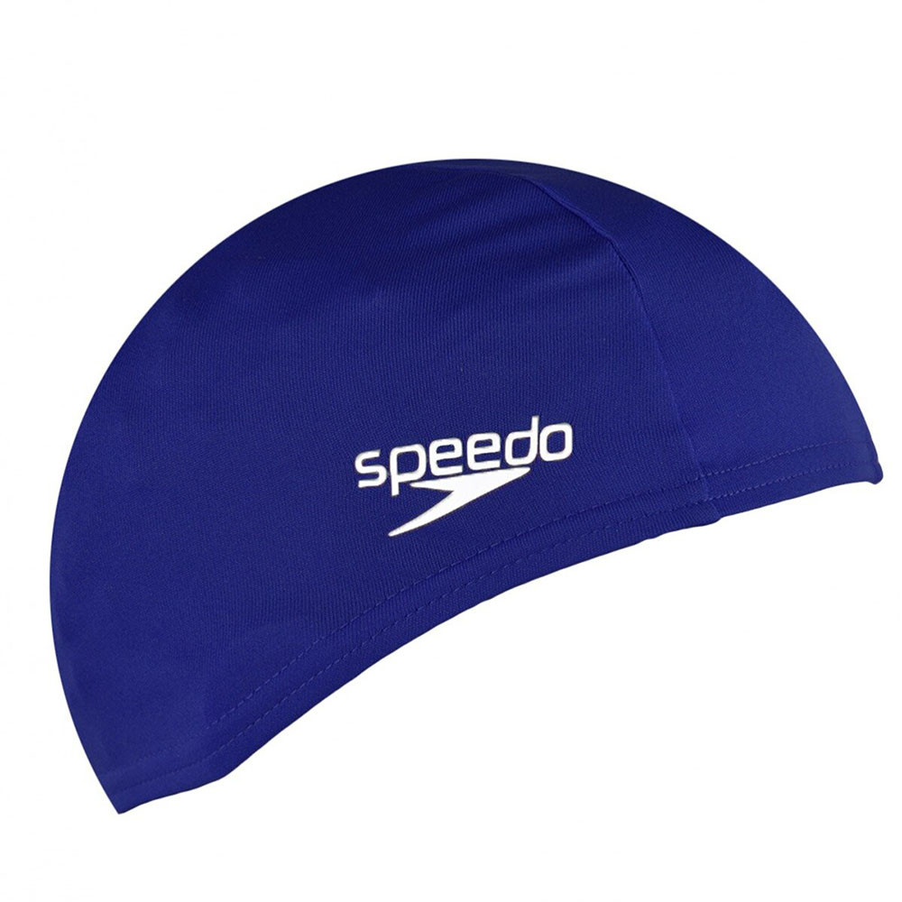 Шапочка для плавания SPEEDO Polyester Cap, 8-710080000, ТЕМНО-СИНИЙ, полиэстер