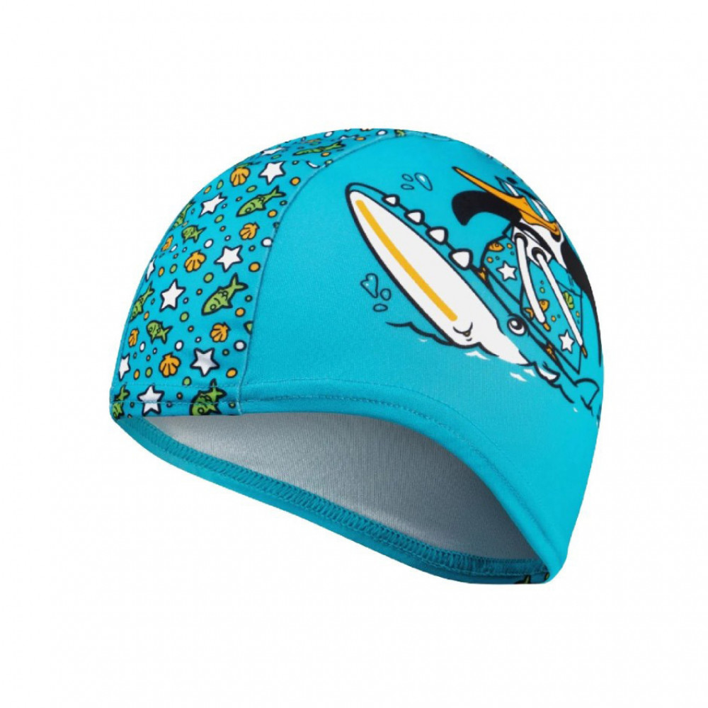 Шапочка для плавания дет. SPEEDO Infant Polyester Cap African Jr, 8-1224114675, ГОЛУБОЙ, полиэстер