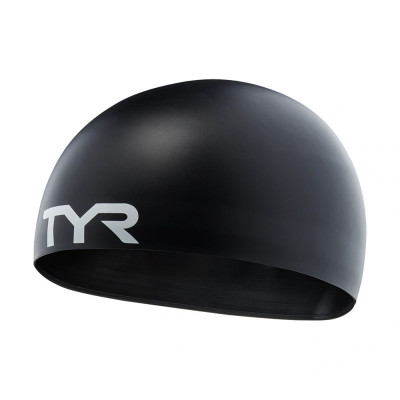 Шапочка для плавания TYR Stealth-X Racing Cap, LCSSX-001, ЧЕРНЫЙ, WA Appr, силикон