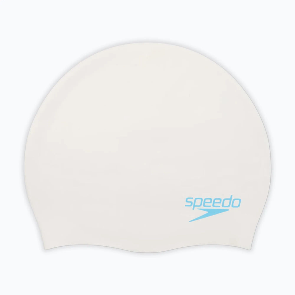 Шапочка для плавания дет. SPEEDO Plain Moulded Silicone Cap Jr, 8-7099017621, БЕЛЫЙ, силикон