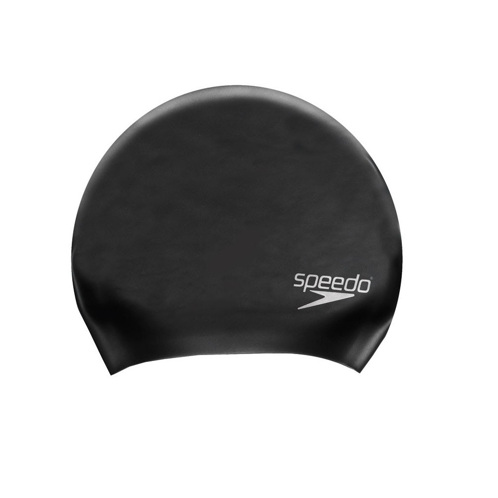 Шапочка для плавания SPEEDO Long Hair Cap, 8-061680001, ЧЕРНЫЙ, силикон