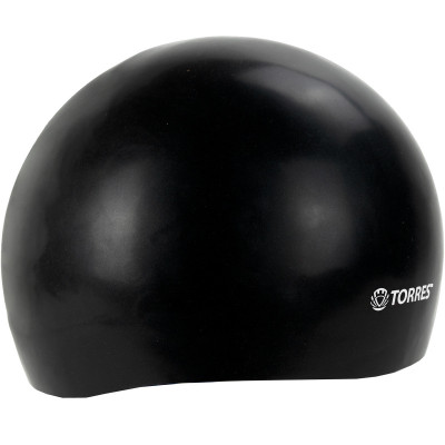 Шапочка для плавания TORRES Pro, SW-12205BK, черный, силикон