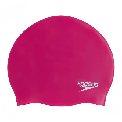 Шапочка для плавания SPEEDO Plain Molded Silicone Cap, 8-70984B495, РОЗОВЫЙ, силикон