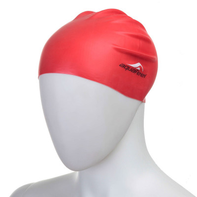 Шапочка для плавания FASHY Silicone Cap AquaFeel, 3046-40, силикон, красный