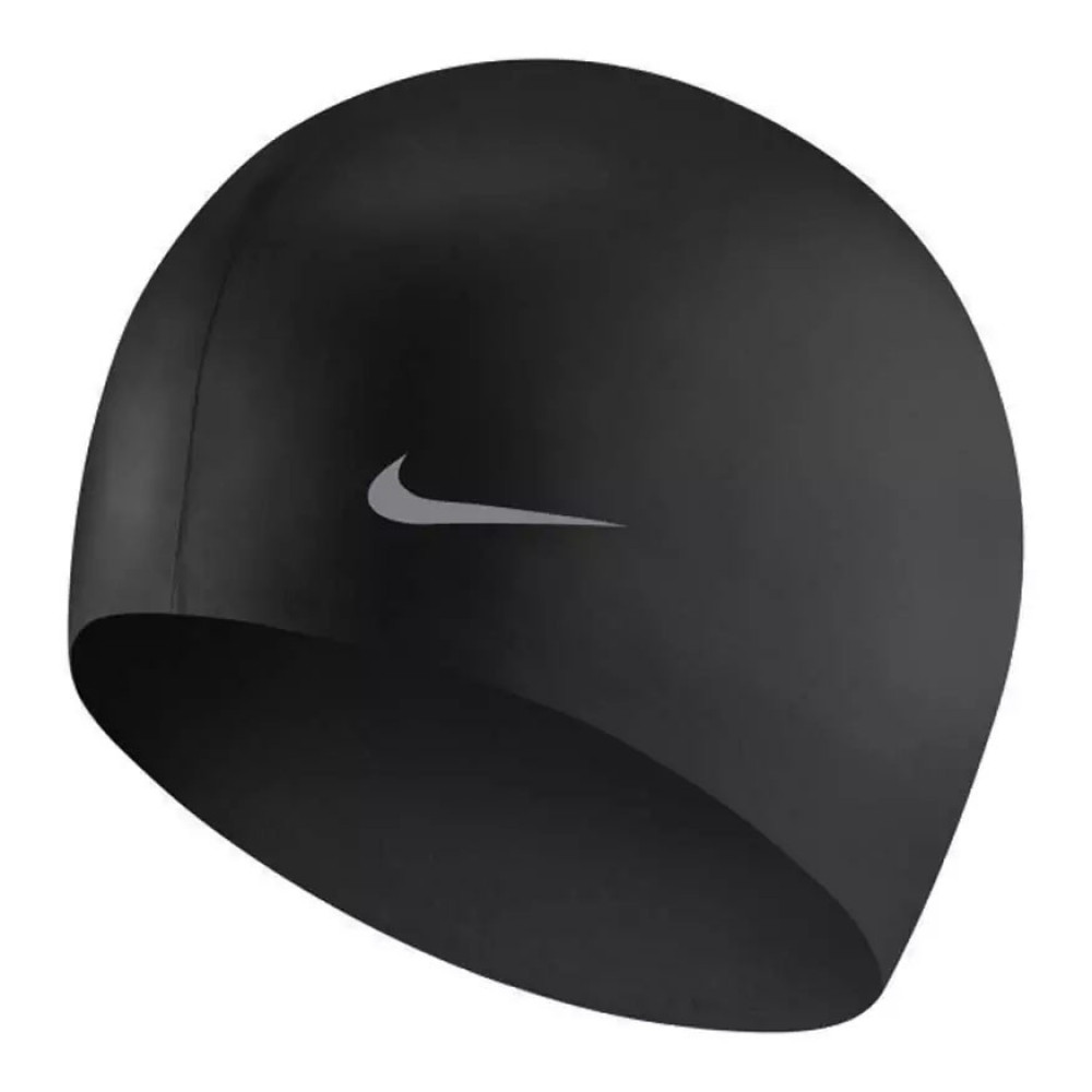 Шапочка для плавания дет. NIKE Solid Silicone Youth, TESS0106001, ЧЕРНЫЙ, силикон