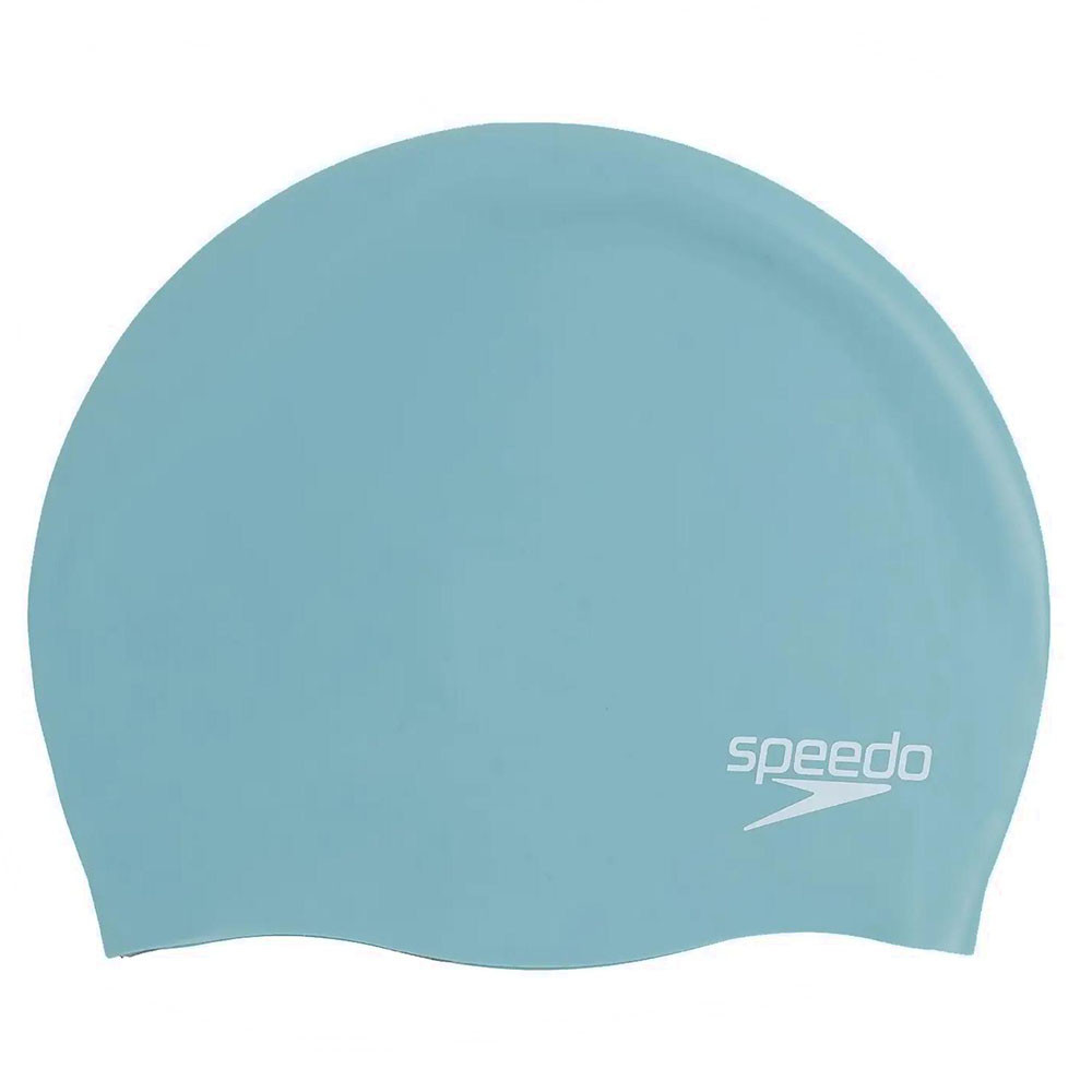 Шапочка для плавания SPEEDO Plain Molded Silicone Cap, 8-70984D201, ГОЛУБОЙ, силикон