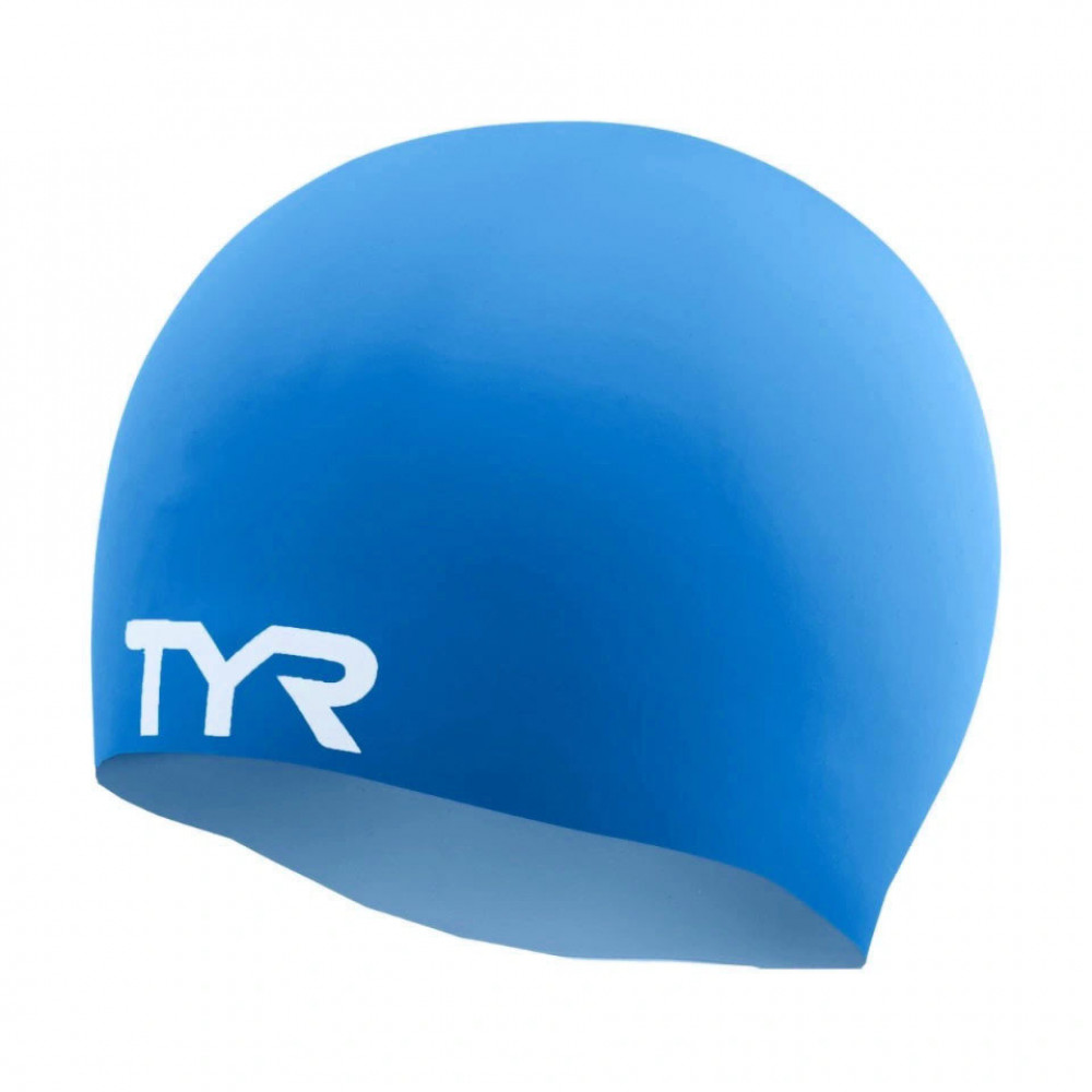 Шапочка для плавания TYR Wrinkle Free Silicone Cap, LCSO-420, СИНИЙ, силикон