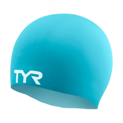 Шапочка для плавания TYR Wrinkle Free Silicone Cap, LCS-441, ГОЛУБОЙ, силикон