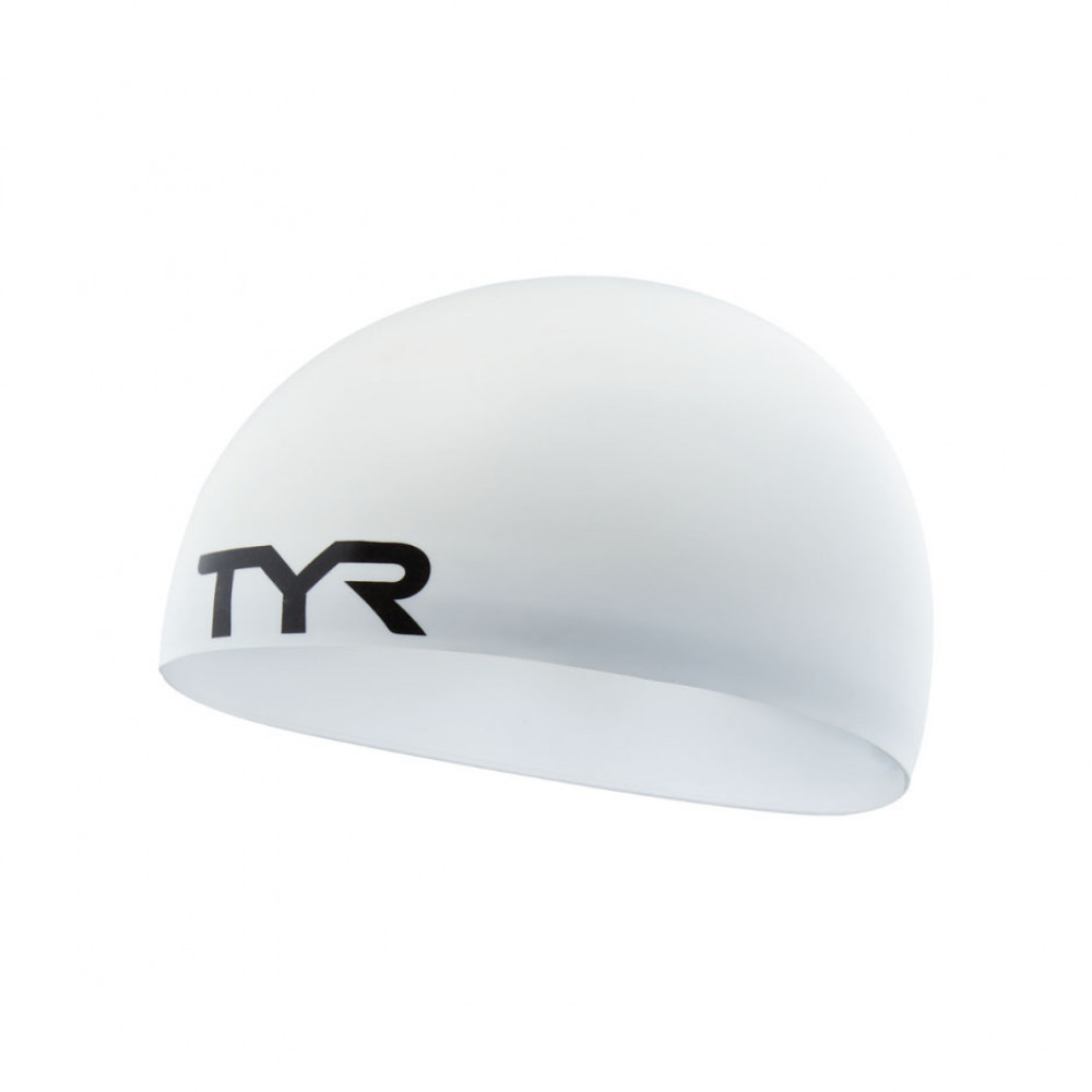 Шапочка для плавания TYR Stealth-X Racing Cap, LCSSX-100 БЕЛЫЙ, WA Appr, силикон