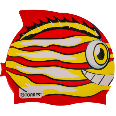Шапочка для плавания дет. TORRES Junior, SW-12206RD, красный, силикон