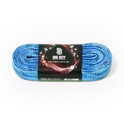 Шнурки для коньков BIG BOY Comfort Line с пропиткой, BB-LACES-CL-274BL, полиэстер, 274см, синий