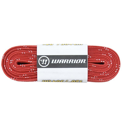 Шнурки для коньков Warrior Laces Wax с восковой пропиткой, LAW-RD-096, полиэстер, 244см, красн