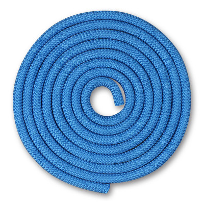 Скакалка гимнастическая INDIGO, SM-123-BL, утяжеленная, 180г, длина 3м, шнур, синий