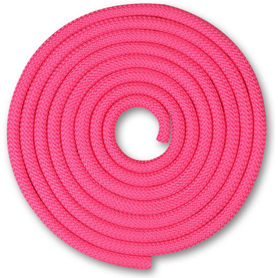 Скакалка гимнастическая INDIGO, SM-123-PI, утяжеленная, 180г, длина 3м, шнур, розовый