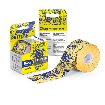 Тейп кинезиологический TMAX Pattern, размер 5 см x 5 м