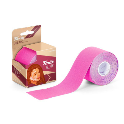 Тейп кинезиологический Tmax Beauty Tape (5см x 5м),арт.423246,вискоза, розовый