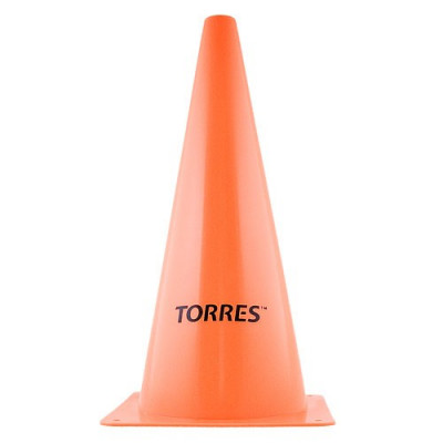 Конус тренировочный TORRES, TR1005, пластик, выс.30 см, оранжевый