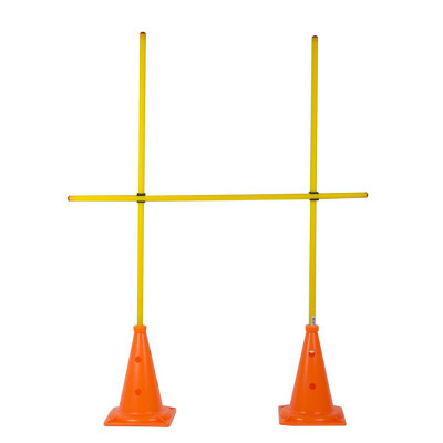 Комплект вертикальных стоек, У629, высота 1,5м, жесткий пластик, желто-оранжевый